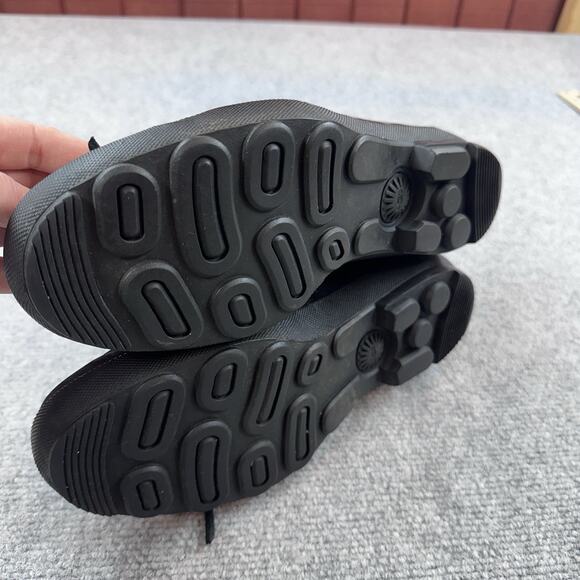 UGG Australia Ashdale Black Waterproof Duck Shoes Women Sz 9.5 Sherpa Lined READ - Picture 5 of 7